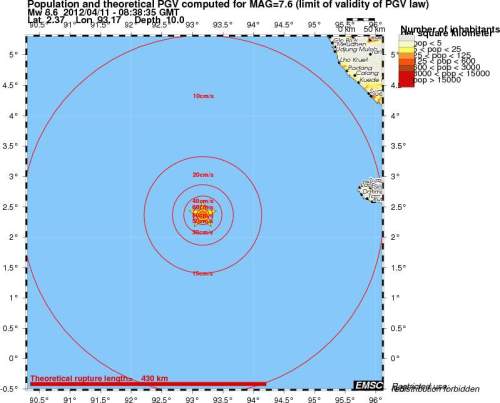 Terremoto de magnitud 8,6 el 11 de abril en Sumatra - EMSC